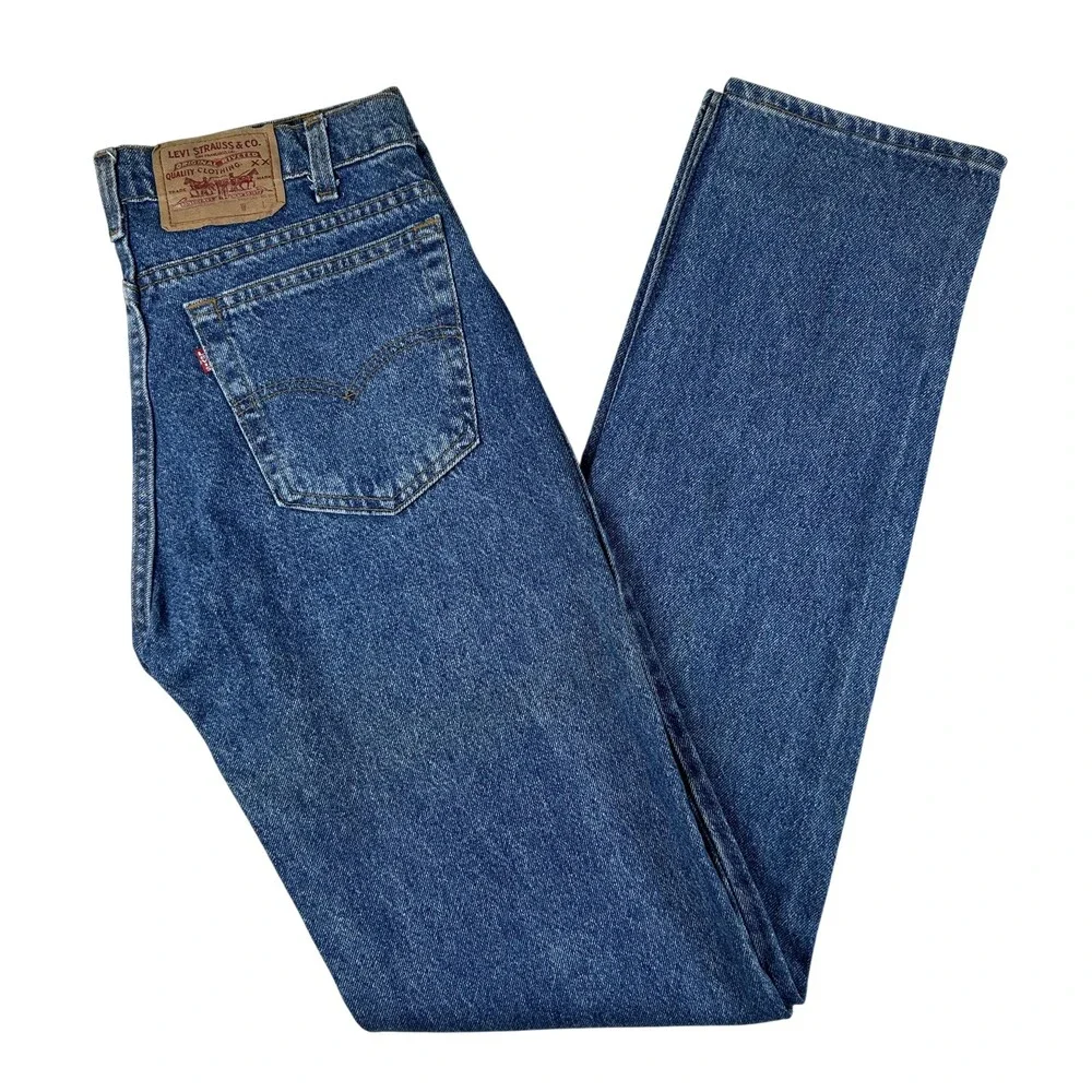 Vintage Levi's 505 Jeans Mens 32x36 Blue Denim Straight Leg Made In USA 90s
